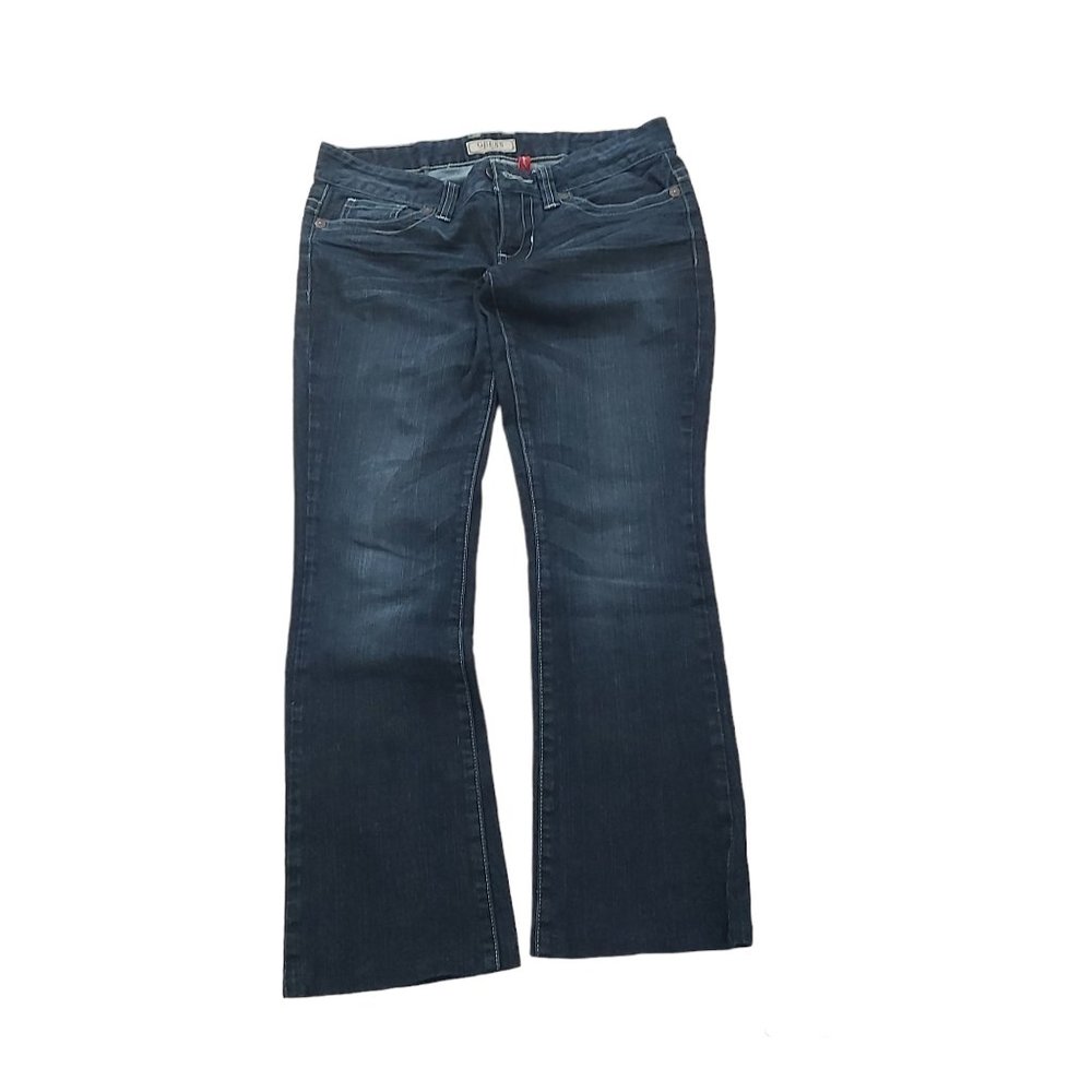 Jeans Guess Los Angeles Daredevil Bootcut Women Size 29 inseam 27.5 Blue Stretch